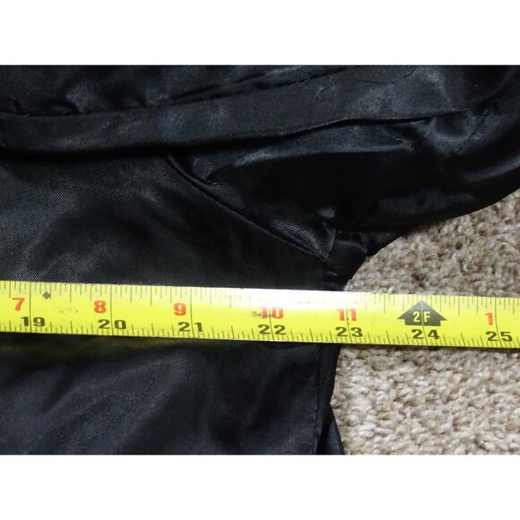 Vtg Westark Black Satin Chevrolet "Heartbeat of America" Bomber Jacket, Size M - Picture 9 of 10